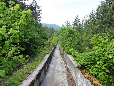 Abandoned bobsleigh track from 1984 Winter Olympics - Sara… | Flickr