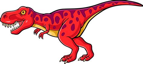 Cartoon angry red dinosaur roaring 20003557 Vector Art at Vecteezy