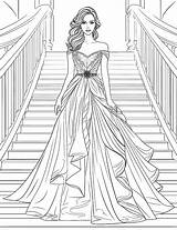 49 Stunning Dress Coloring Pages For Kids And Adults  Our Mindful Life sketch template