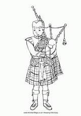 Scottish Coloring Pages For Kids sketch template