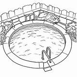 Free Pool coloring Pages – Coloring Corner sketch template