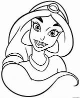 Disney Princess Jasmine From Aladdin Coloring page Printable sketch template