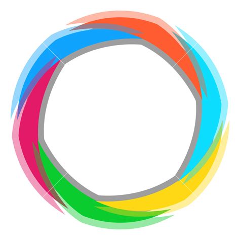 Rainbow Circle Design Royalty-Free Stock Image - Storyblocks