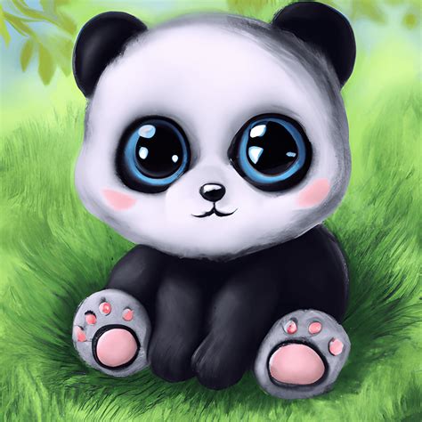 Cute Adorable Baby Panda · Creative Fabrica