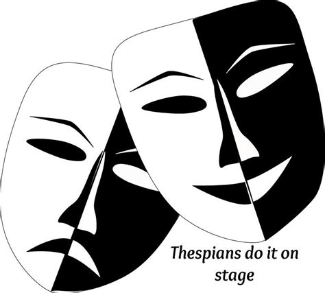 Cool Theatre Masks - Thespians do it on stage Sticker by keh7 | Comedy and tragedy, Drama masks ...