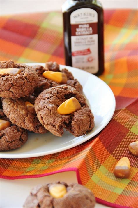 Chocolate Caramel Candy Corn Cookies - Around My Family Table