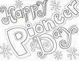 Pioneer Day Coloring Page sketch template