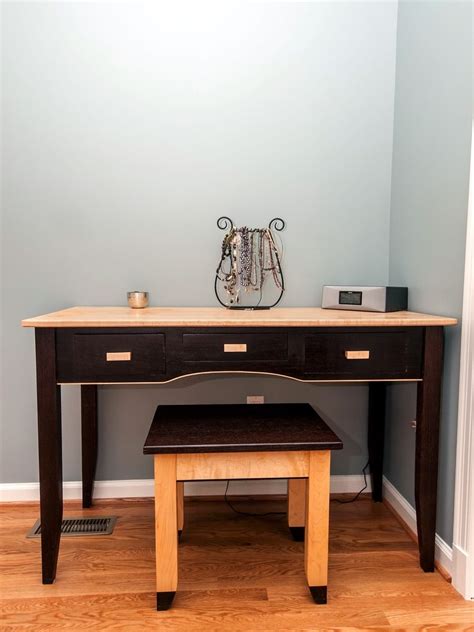 Custom Vanity Table And Bench by Design By Jeff Spugnardi | CustomMade.com