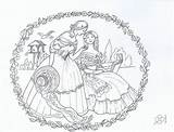 Crinoline Lady Iron On Embroidery Transfers 8 Pack By Webster  sketch template