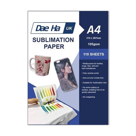 Sublimation Transfer Paper | Heat Vinyl Transfer Paper | Dae Ha UK