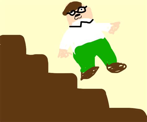 peter griffin falls down the stairs - Drawception