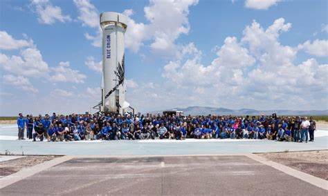 Jeff Bezos and crew complete Blue Origin's first human space flight