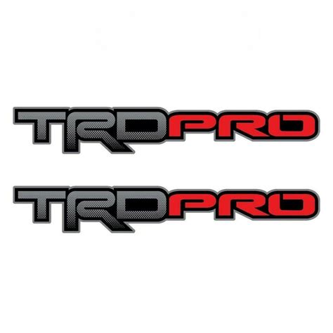 Set Of 2 Trd Pro Toyota Tacoma Tundra Pickup Truck Bedside Full Color Decal Stickers Para Autos ...