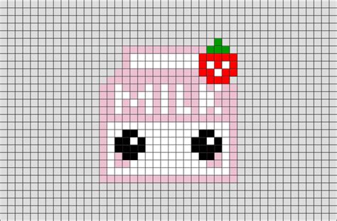 Strawberry Milk Pixel Art – BRIK