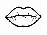 Printable lips For coloring Fun – Artofit sketch template