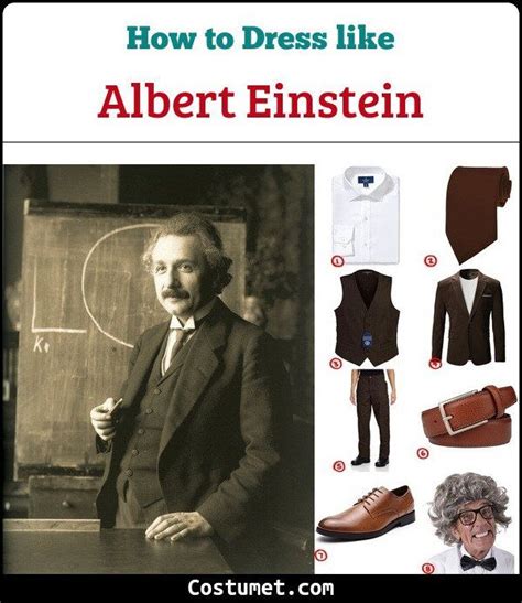 Albert Einstein Costume for Halloween | Albert einstein costume, Albert einstein, Albert