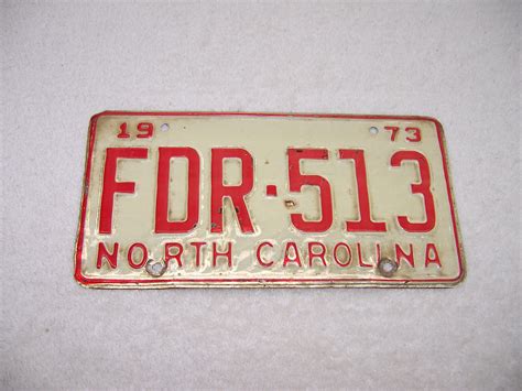 Triple A Resale 1973 North Carolina License Plate