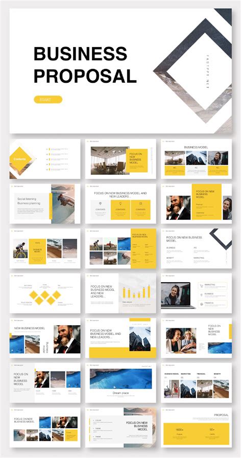 Clean Business & Introduction PowerPoint Template | Business presentation templates ...