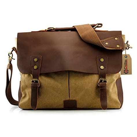 Vintage Leather & Canvas Messenger Bag for Women | Serbags