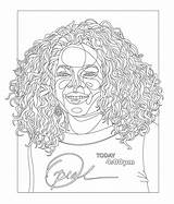 Oprah Coloring Pages sketch template