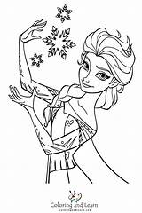 Elsa Coloring Pages 2024  And Learn sketch template