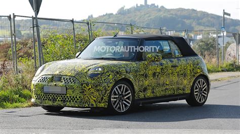2025 Mini Cooper Convertible spied, keeps gas engines