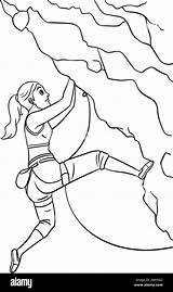 Rock Climbing Coloring Pages sketch template