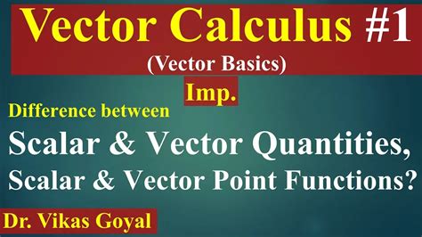 Vector Calculus #1 in Hindi (Imp) | Vector Basics | Engineering Mathematics - سی وید