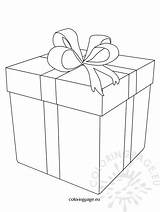 Christmas present coloring Page – Coloring sketch template