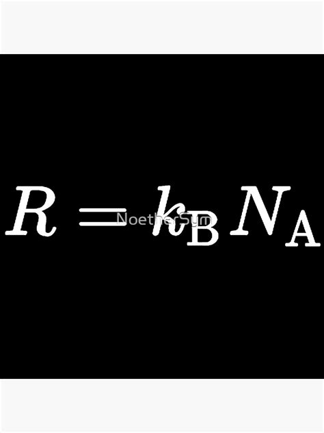 Ideal Gas, Avogadro, And Boltzmann Constant Formula Premium Matte ...