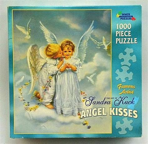 WHITE MOUNTAIN PUZZLES Angel Kisses By Sandra Kuck 1000 pc. Puzzle NEW in box $15.96 - PicClick