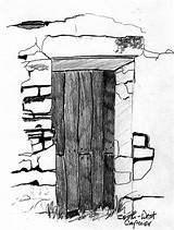 Outhouse Drawings Sketch Coloring Page sketch template