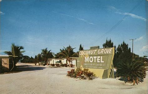 Coconut Grove Motel Marathon, FL Postcard