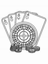 Casino coloring pages sketch template