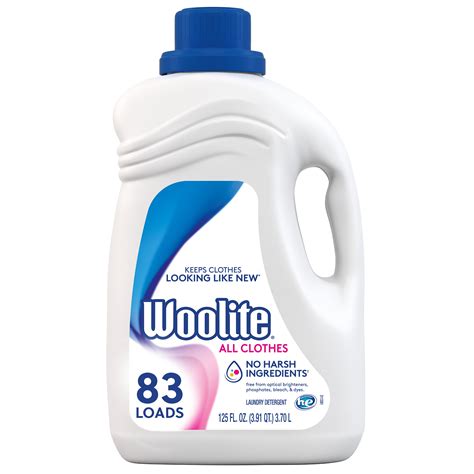 Woolite Clean & Care Liquid Laundry Detergent, 83 Loads, 125oz, for machine washable delicate ...