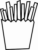 Frenchfries  Free Coloring Pages sketch template