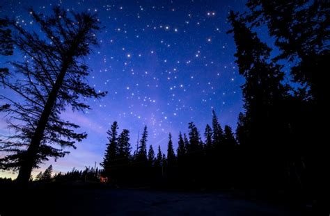 blue, Night, Sky, Roche, Lake, Provincial, Park, Kamloops, British ...