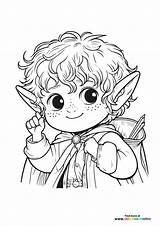 Lord Of The Rings hobbit  Coloring Pages For Kids sketch template