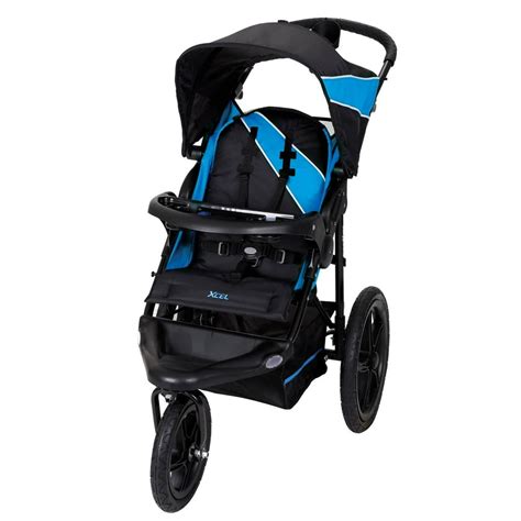 Baby Trend Xcel-R8 Jogging Stroller, Mosaic Blue - Walmart.com ...