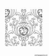 Diamond Necklace Coloring Page sketch template