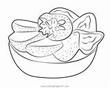 Strawberry Tart Dessert Coloring Page For Kids  Free Desserts sketch template