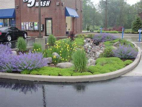 Water garden / retention pond for business property in Valparaiso, IN | Landscape projects ...