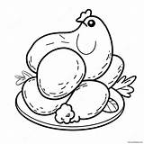 Fried Chicken Coloring Page 45413 35890 sketch template