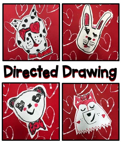 Valentine's Day Directed Drawing | Valentines art, Valentine art ...