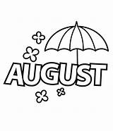 August Coloring Pages Printable For Free Download sketch template