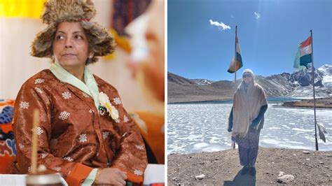 Sikkim: Nirmala Sitharaman visits Gurudongmar Lake near China border