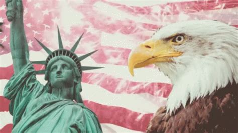 America Statue Of Liberty GIF - America StatueOfLiberty Eagle ...