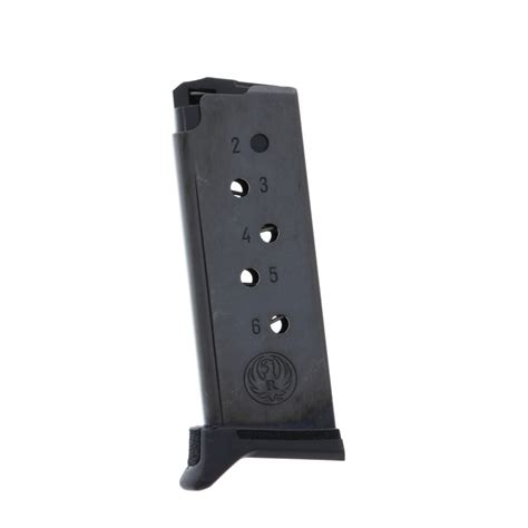 Ruger LCP II 380 ACP 6-Round Blued Steel Magazine with Finger Rest Extension