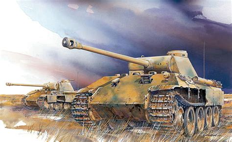 Online crop | HD wallpaper: German Panzer illustration, field, fire, flame, smoke, art, Panther ...