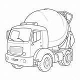 Cute cement Truck coloring page Lulu Pages sketch template
